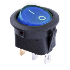 Клавишный переключатель SC-777 3с ON-OFF-ON синий