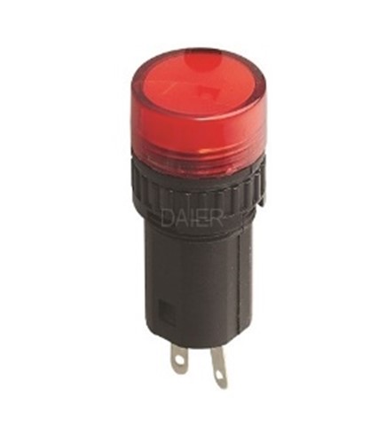 Лампа индикаторная AD16-16 12В красная 16мм