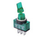 Тумблер ASW-14D 15A (С-405) 3c 12v жёлтый