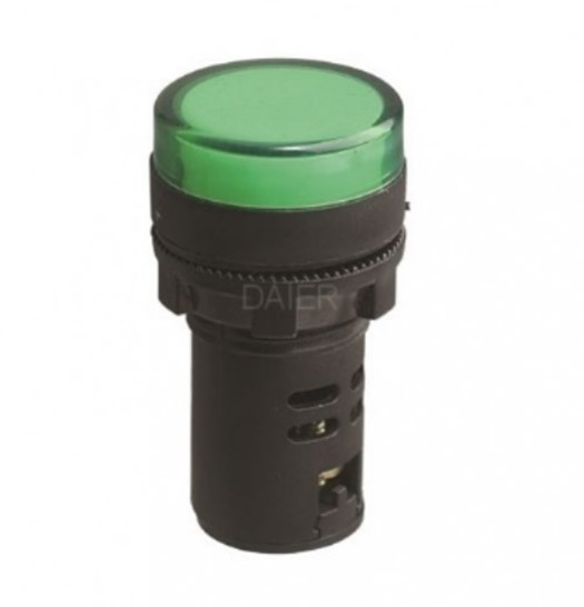 Лампа сигнальная AD16-22 220В белая 22 мм